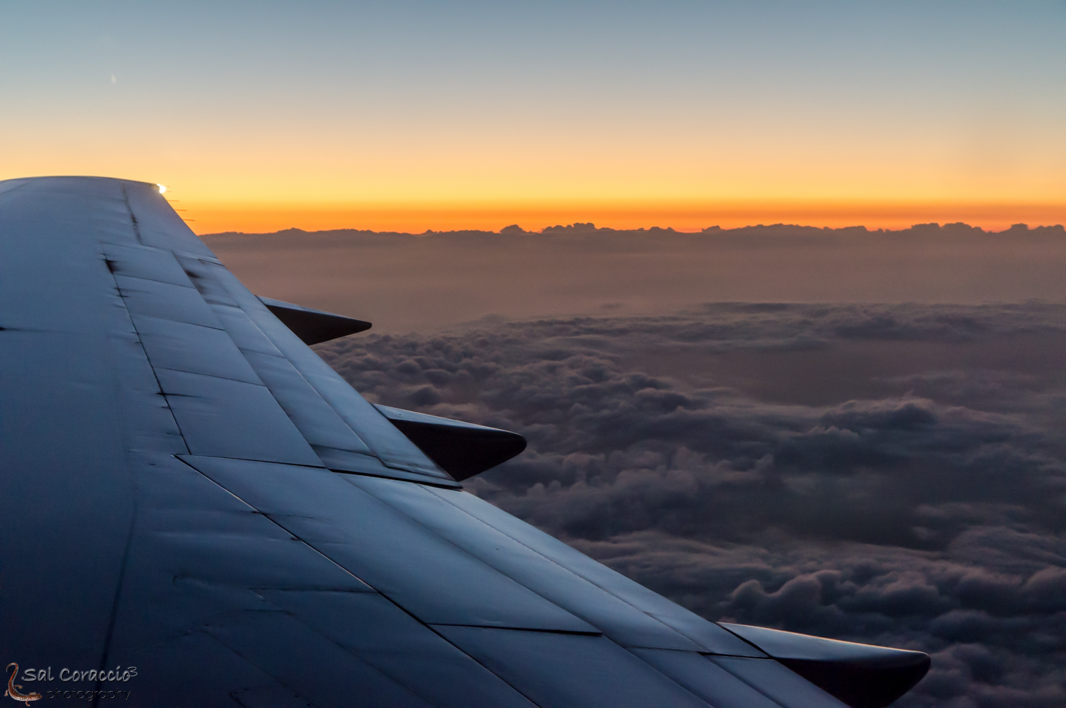 view from an airplane window